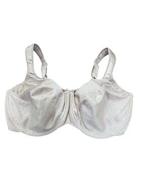 Bali Womens Beige Satin Minimizer Unlined Bra 3562 Size 42DD Underwire Support